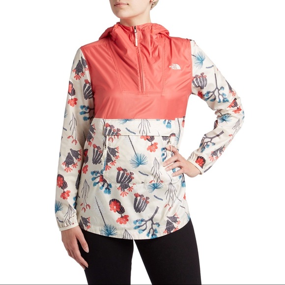 The North Face Jackets \u0026 Coats | The North Face Printed Fanorak Pullover Jacket | Color: Orange/Pink | Size: S | Sarahhh_Shops25's Closet